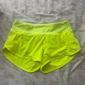 Lululemon neon green speed ups